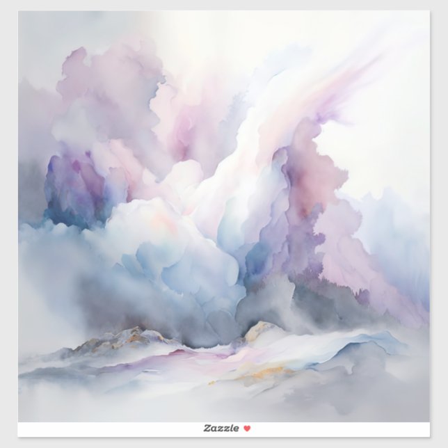 Adesivo Vinheta-vinil de nuvens grossas (Folha)