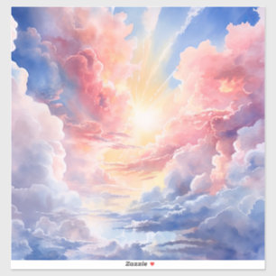 Adesivo Vinheta-vinil de nuvens grossas