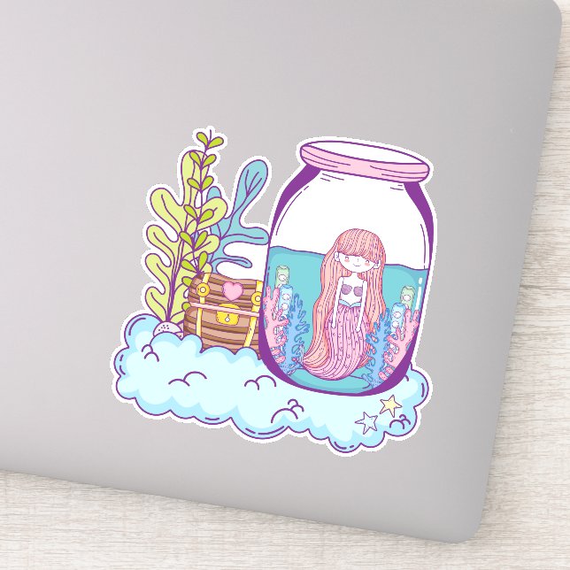 Adesivo Vinheta-vinil do tesouro (Detalhe)