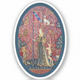 Adesivo Vinheta-vinil Lady e Unicorn (Touch)