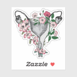 Adesivo Vinheta-vinil Uteral Floral