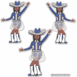 Adesivo Vinhetas Azuis do Oeste #1