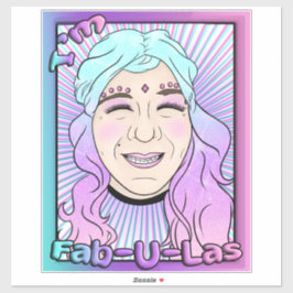 Adesivo Vinhetas de 14" x 14" com corte personalizado, Ext