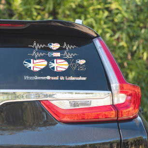 Adesivo Vinhetas de Automóveis Acondicionadas com Sinaliza