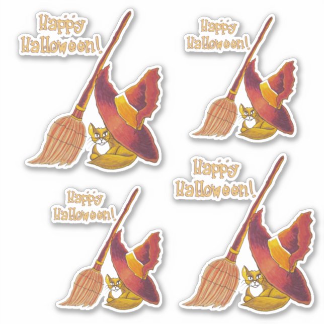 Adesivo Vinhetas de Gato e Bromo de Vinilo (Frente)