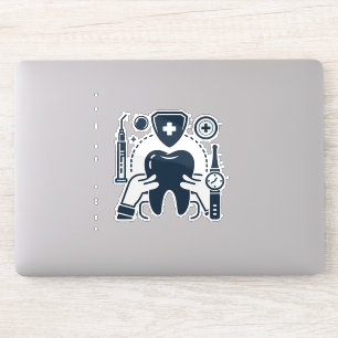 Adesivo Vinhetas de odontologia divertida - Perfeito para