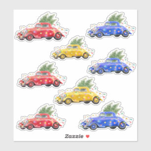 Adesivo Vinhetas de veículos de caminhões de Natal