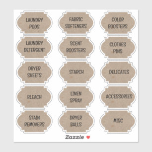 Adesivo Vinhetas de vinil para a sala de lavandaria