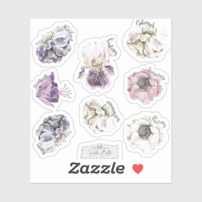 Adesivo Vinhetas de vinilo com corte personalizado de 7,6  (Folha)