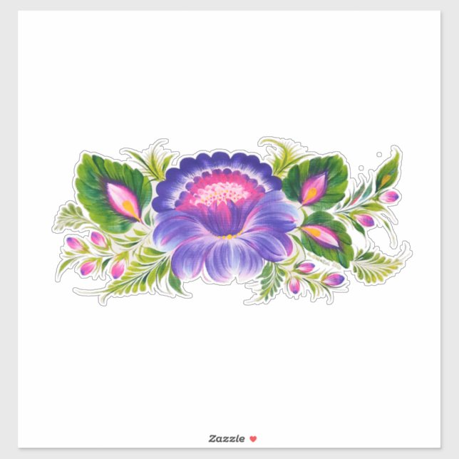 Adesivo Vinhetas De Vinilo Cortadas Por Personalidade Flor (Folha)