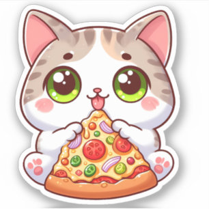 Adesivo Vinhetas de Vinilo de Corte Personalizada, Pizza D