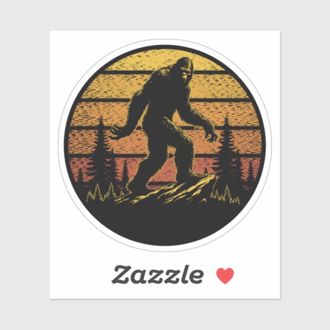 Adesivo Vinhetas De Vinilo De Corte Personalizado Sasquatc (Folha)