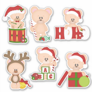 Adesivo Vinhetas do Urso de Natal 1