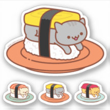 Vinhetas engraçadas - GATOS SUSHI - TAMAGO