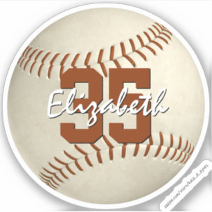 Adesivo vinil com corte personalizado de basebol