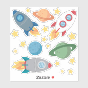 Adesivo Vinil de diversão espacial externo