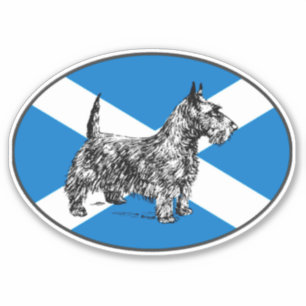 Adesivo Vinil de Terrier Scotland do Scottish do cão do