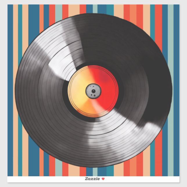 Adesivo Vinil Record Vinyl Sticker (Folha)