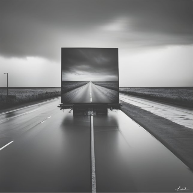 Adesivo Vinil removível para casa longa (Frente)