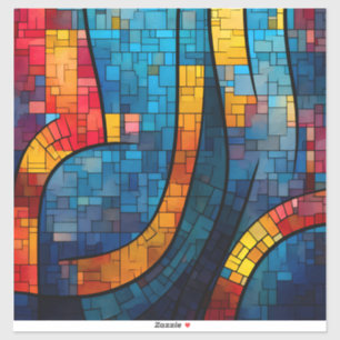 Adesivo Vinil Sticker de Arte Mosaica