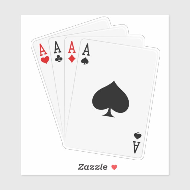 Adesivo Vinil Sticker de Quatro Aces (Folha)