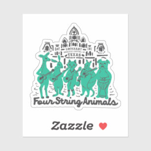 Adesivo Vinil Sticker de Quatro Cordas