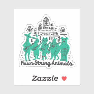 Adesivo Vinil Sticker de Quatro Cordas