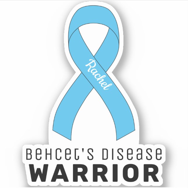 Adesivo Vinil Sticker do Guerreiro da Doença de Behcet (Frente)