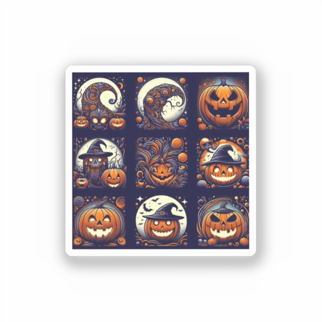Adesivo vinil Sticker do Halloween (Frente)