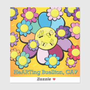 Adesivo Vinil Sticker - Energia Flor - Buellton.Art