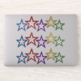 Adesivo Vinil Sticker - Estrelas Coloridas