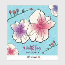 Vinil Sticker - Flores e Vinhas - Buellton.Art