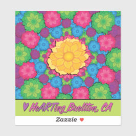 Adesivo Vinil Sticker - Flower Burst - Buellton.Art
