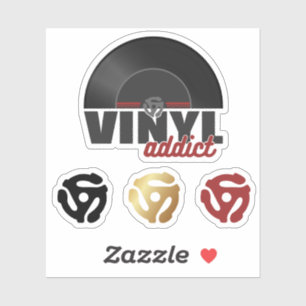 Adesivo Vintage 45 RPM Vinyl Record Sticker - Música Retro