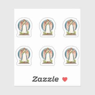 Adesivo Vintage Angel With Lily