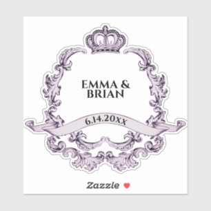 Adesivo Vintage banner Crown cresker