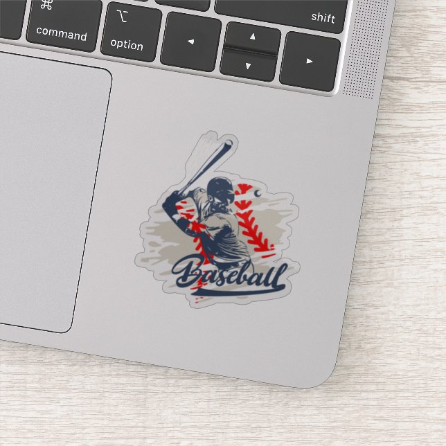 Adesivo Vintage Baseball Custom-Cut Sticker (Detalhe)