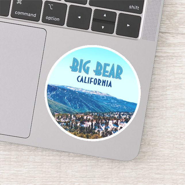 Adesivo Vintage Big Bear California Mounties (Detalhe)