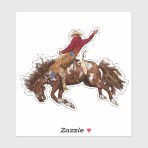 Adesivo Vintage bronco Rider