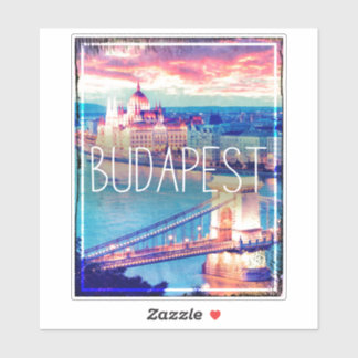 Adesivo Vintage Budapest