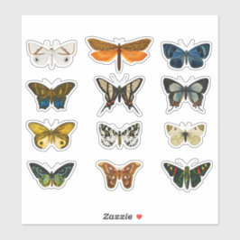 Adesivo Vintage Butterfly Set 1 Stickers - Classic Floral