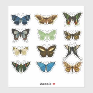 Adesivo Vintage Butterfly Set 2 Stickers - Classic Floral