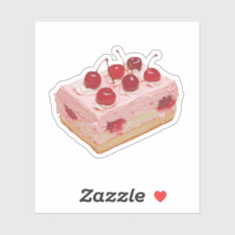 Adesivo Vintage Cherry Cake