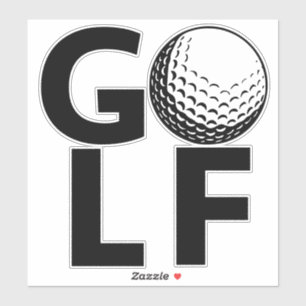 Adesivo Vintage Clássico Ensinando Golfe