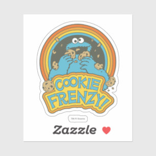 Adesivo Vintage Cookie Monster Cookie Frenzy