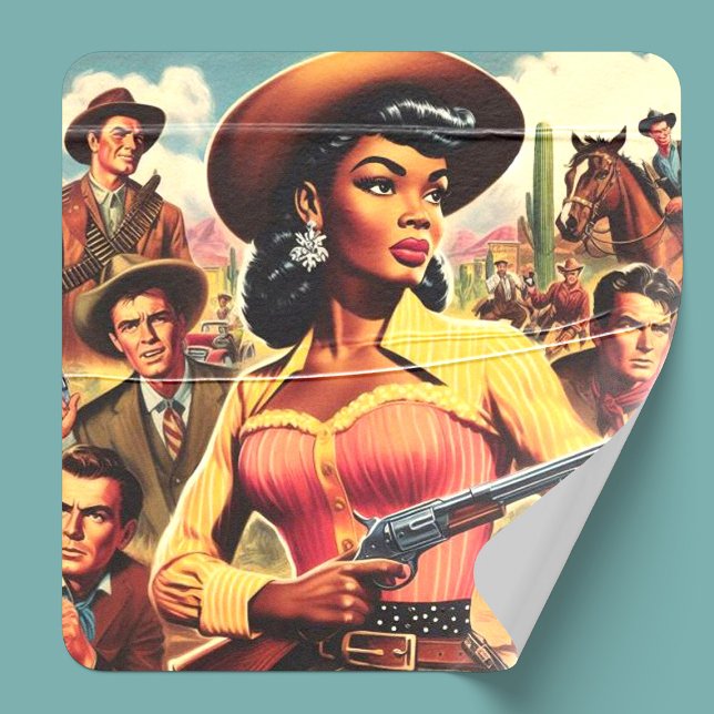 Adesivo Vintage Country Western Woman (Criador carregado)