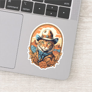 Adesivo Vintage Cowboy Design