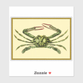 Adesivo Vintage Crab
