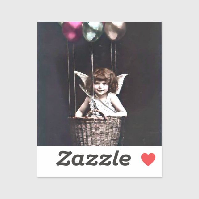 Adesivo Vintage Cupid (Folha)