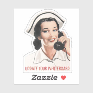 Adesivo Vintage Enfermeira Enfermeira Personalizada Vintag